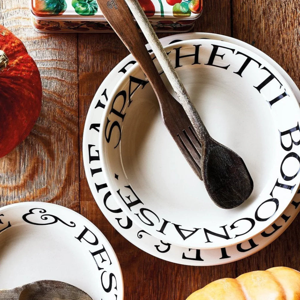 Black Toast Medium Pasta Bowl