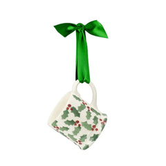 Tiny Scattered Holly Tiny Mug Decoration