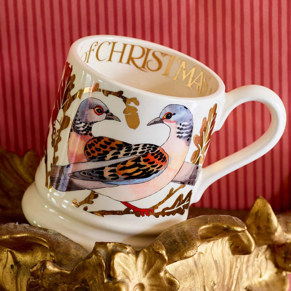 12 Days Of Christmas: Two Turtle Doves 1/2 Pint Mug