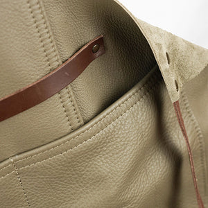 Artisan Leather Apron Olive Clay