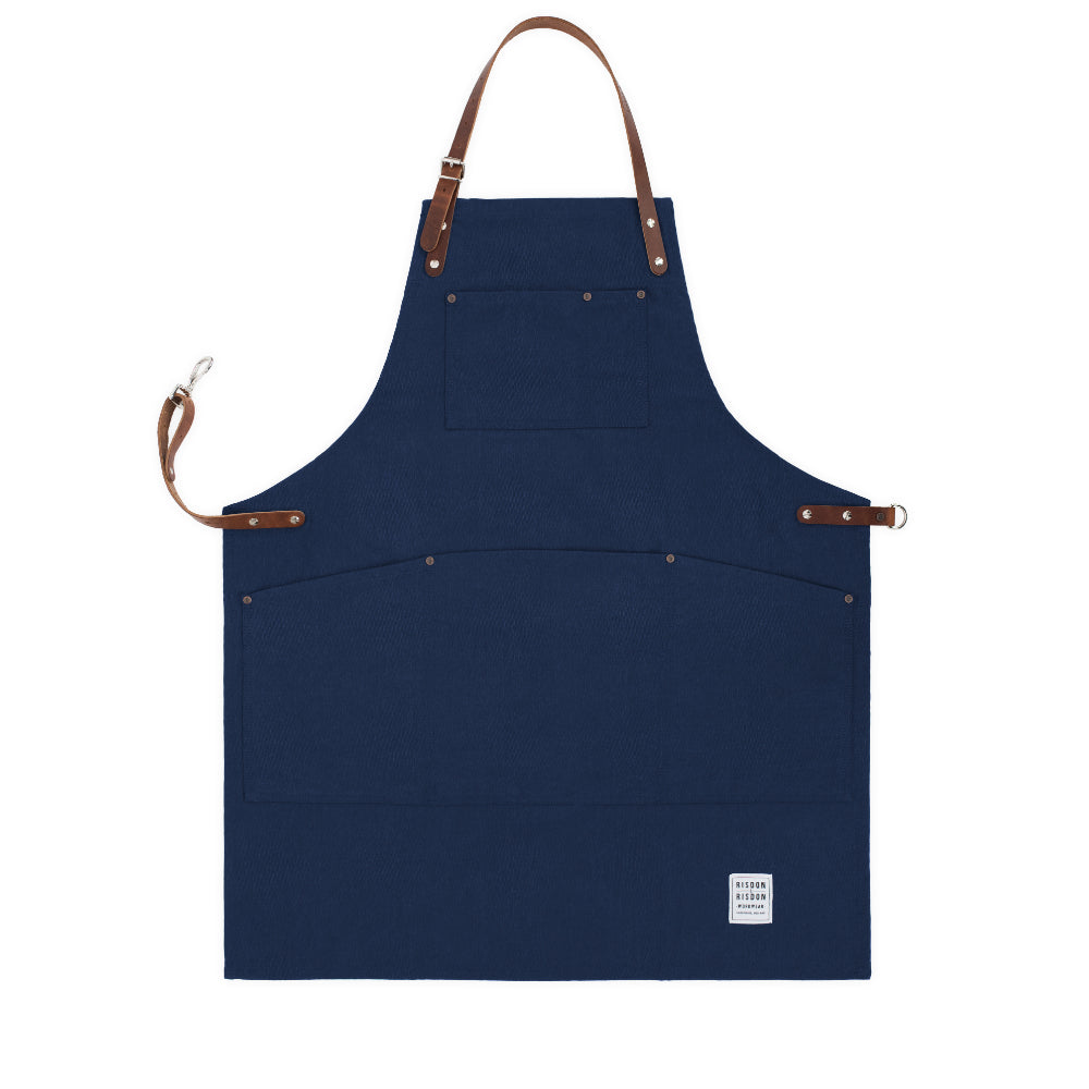 Original Apron With Leather Straps British Navy