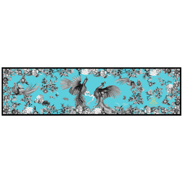 Airs & Graces Classic Silk Scarf Sapphire Blue