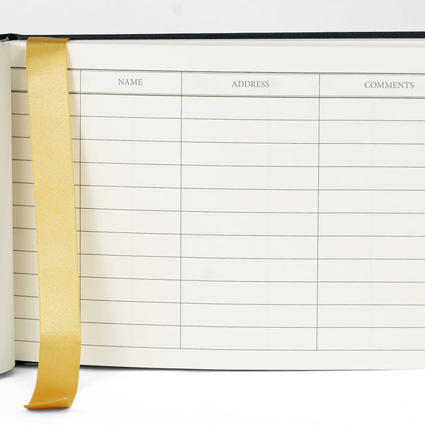 Copper Brown Hardback Leather Visitors Book