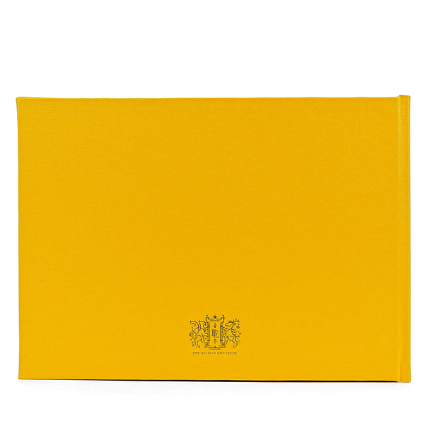 Honeycomb Yellow Woven Hardback Visitors Book