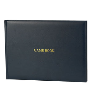 Stormy Navy Hardback Leather Game Book