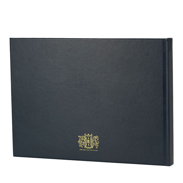 Stormy Navy Hardback Leather Game Book
