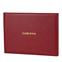 Cherry Red Hardback Leather Game Book