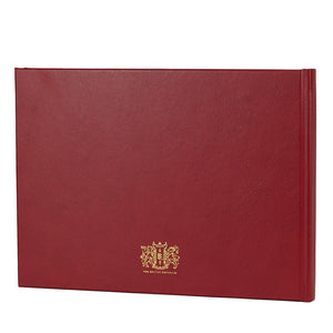 Cherry Red Hardback Leather Game Book