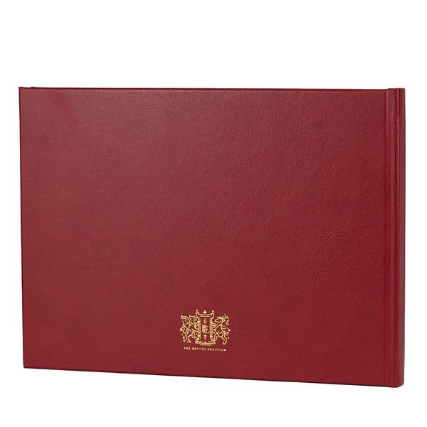 Cherry Red Hardback Leather Game Book