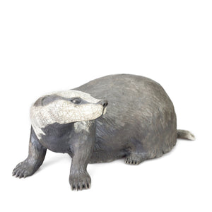 Badger Ceramic Raku Sculpture