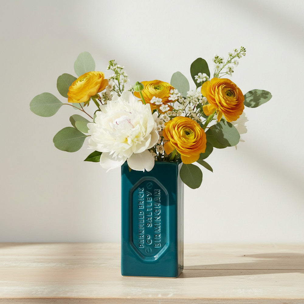 Birmingham Brick Vase Teal