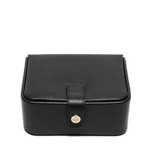 Capra Ecru Medium Jewellery & Cufflink Box Black