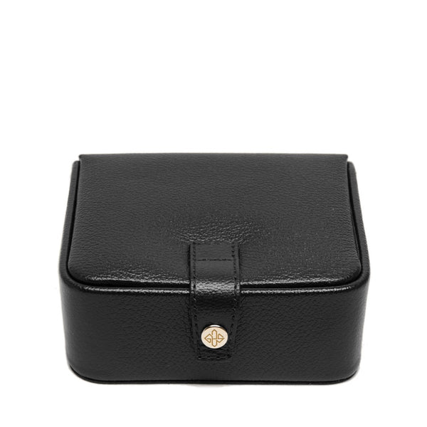 Capra Ecru Medium Jewellery & Cufflink Box Black