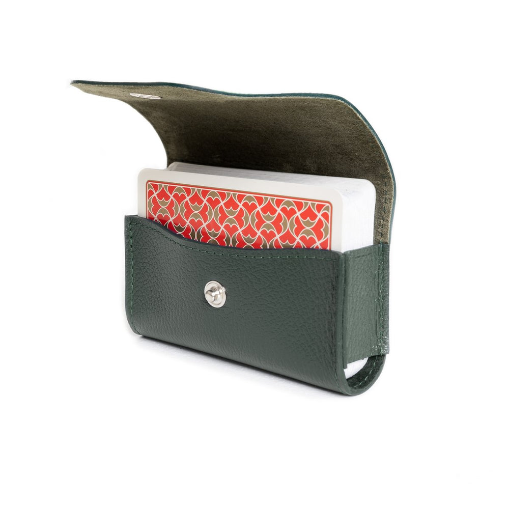 Capra Single Playing Cards Case Forest Green