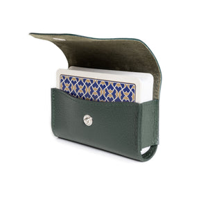 Capra Single Playing Cards Case Forest Green