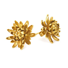 Chrysanthemum Flower Stud Earrings