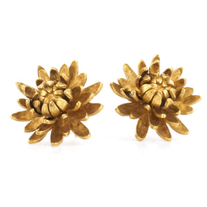 Chrysanthemum Flower Stud Earrings