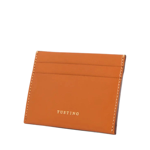 Tan Leather Credit Card Holder