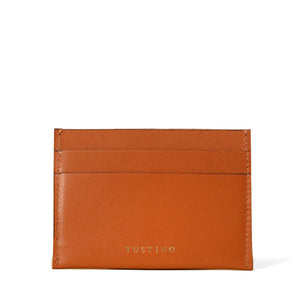 Tan Leather Credit Card Holder