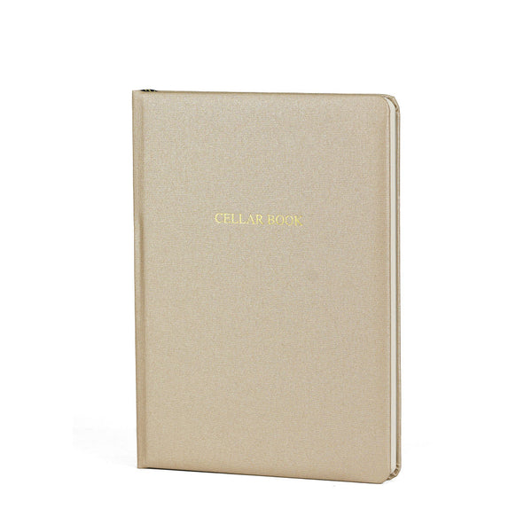 Wine Cellar Book Metallic Champagne