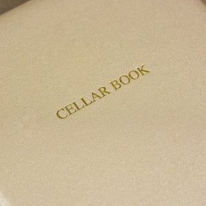 Wine Cellar Book Metallic Champagne