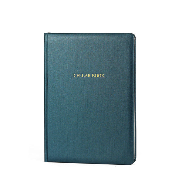 Wine Cellar Book Metallic Saphire