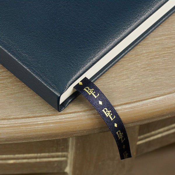 Stormy Navy Leather Wine Cellar Book