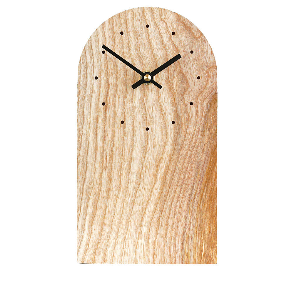 Milestone Wooden Mantel Clock Grey