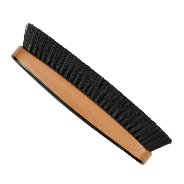 Pearwood Clothes Brush With Polished Ox Horn Back 17cm
