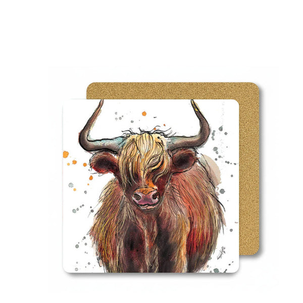 Highland Cow Coaster
