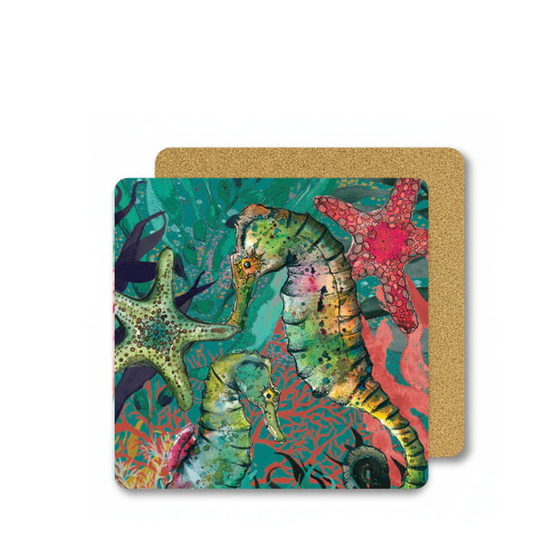 Seahorse & Starfish Coaster