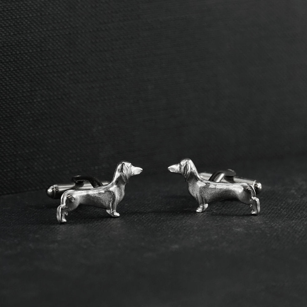 Daschhound Pewter Cufflinks