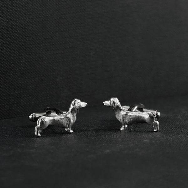 Daschhound Pewter Cufflinks