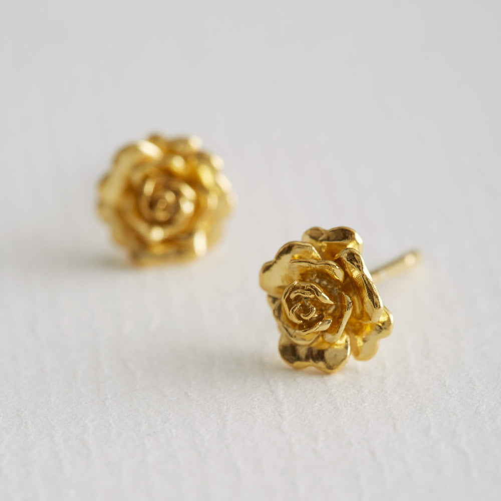 Rosa Damasca Stud Earrings