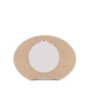 Eclipse Wooden Desk Clock Maple Green