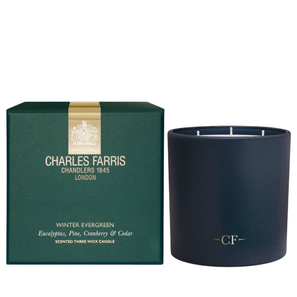 Winter Evergreen Scented Candle 3 Wick