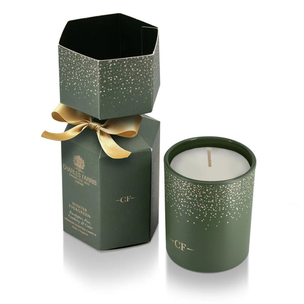 Winter Evergreen Christmas Cracker Candle
