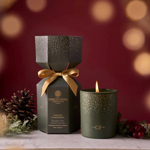 Winter Evergreen Christmas Cracker Candle