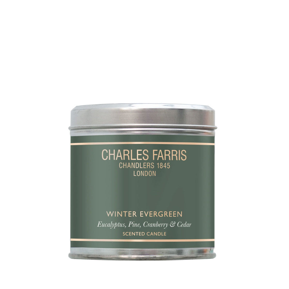 Winter Evergreen Tin Scented Candle