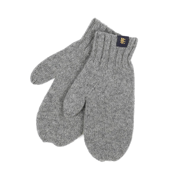 Austen Chunky Wool Mittens Ash