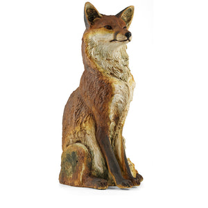 Sitting Fox Ceramic Sculpture Life Size