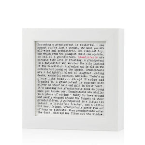 Grandparents Quotes Framed Art Print In Gift Box
