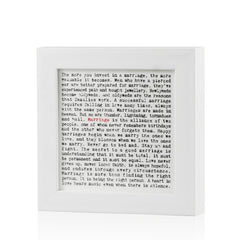Marriage Quotes Framed Art Print In Gift Box