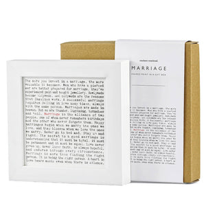 Marriage Quotes Framed Art Print In Gift Box