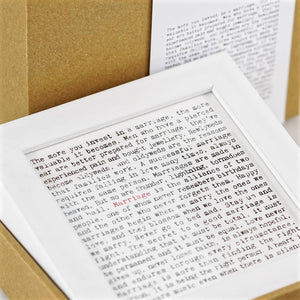 Marriage Quotes Framed Art Print In Gift Box