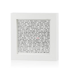 Son Quotes Framed Art Print In Gift Box