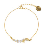 In-Line Garden Gathering Bracelet With Tiny Bee