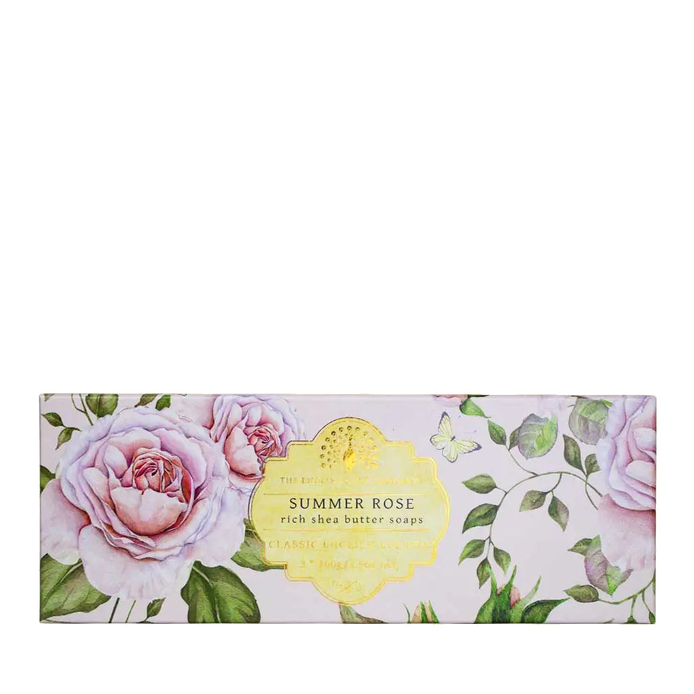 Summer Rose Triple Soap Gift Box