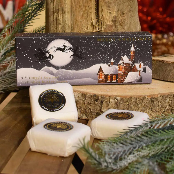 Winter Village Triple Soap Gift Box