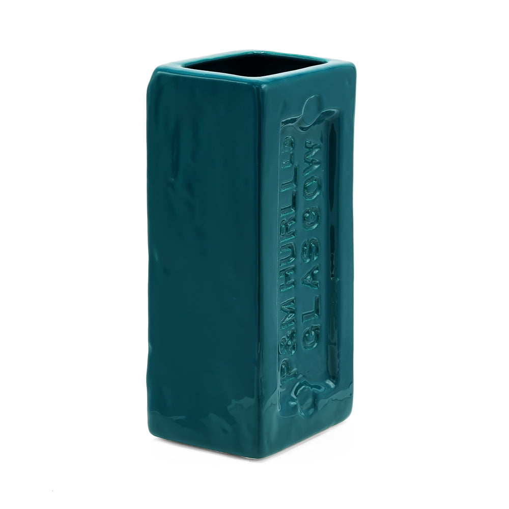 Glasgow Brick Vase Teal
